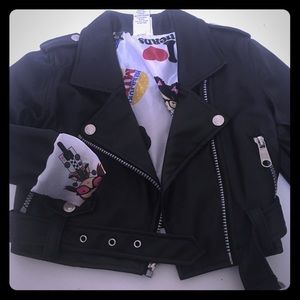 Harajuku Mini Faux Leather Jacket XS 4/5